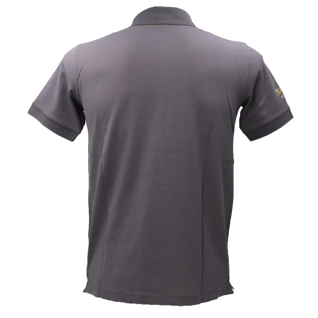 A34141 FANCY ON CHEST BEACH S/S Grigio
