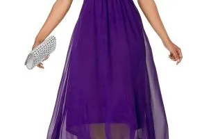 Abito midi elegante Graciana, viola