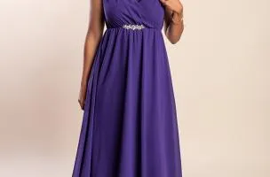 Abito midi elegante Graciana, viola