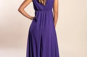 Abito midi elegante Graciana, viola