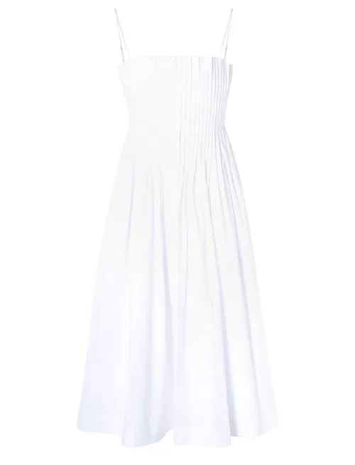 Abito midi Staud bianco ottico
