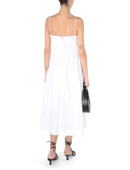 Abito midi Staud bianco ottico