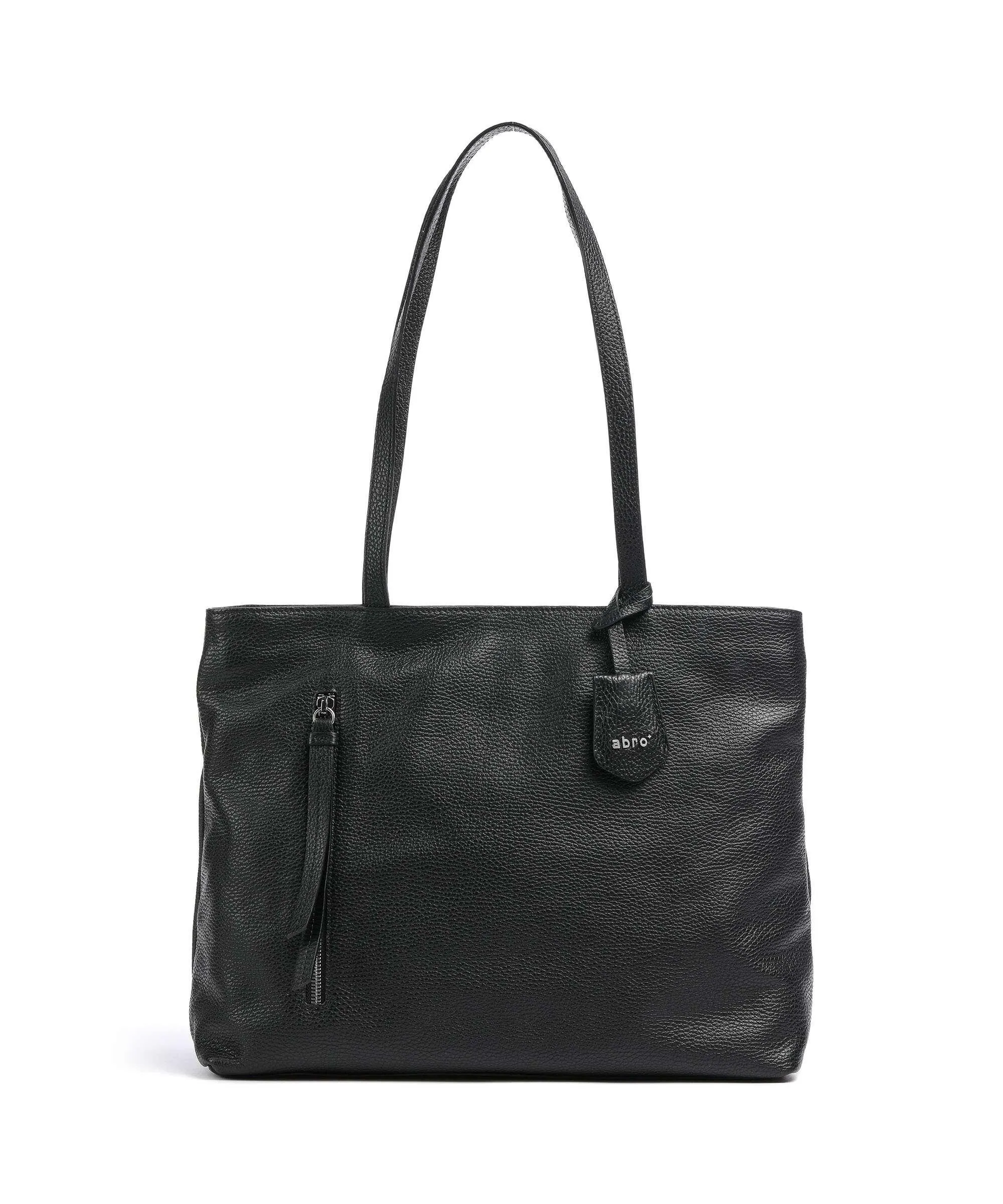  Abro Adria Juna Borsa shopper pelle di vacchetta grana nero  