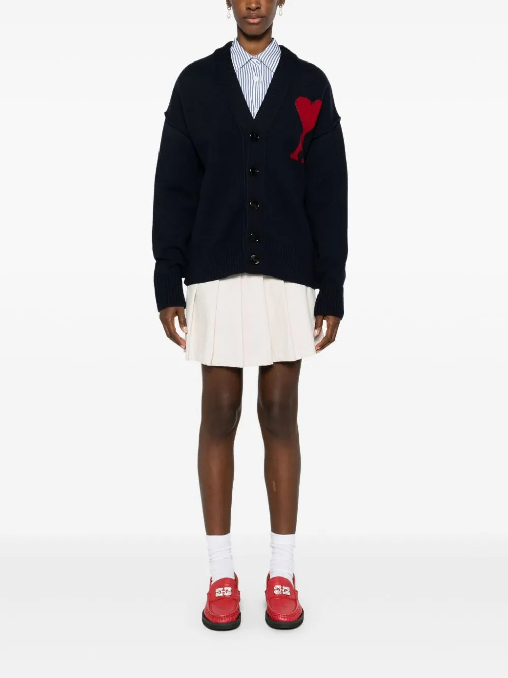 AMI PARIS CARDIGAN AMI DE COEUR