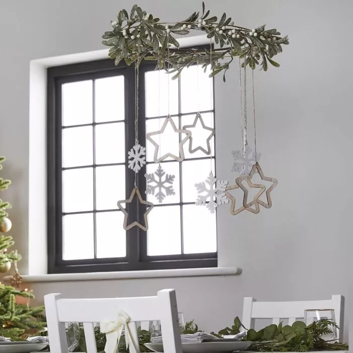 Appendino di vischio naturale di Natale 45cm