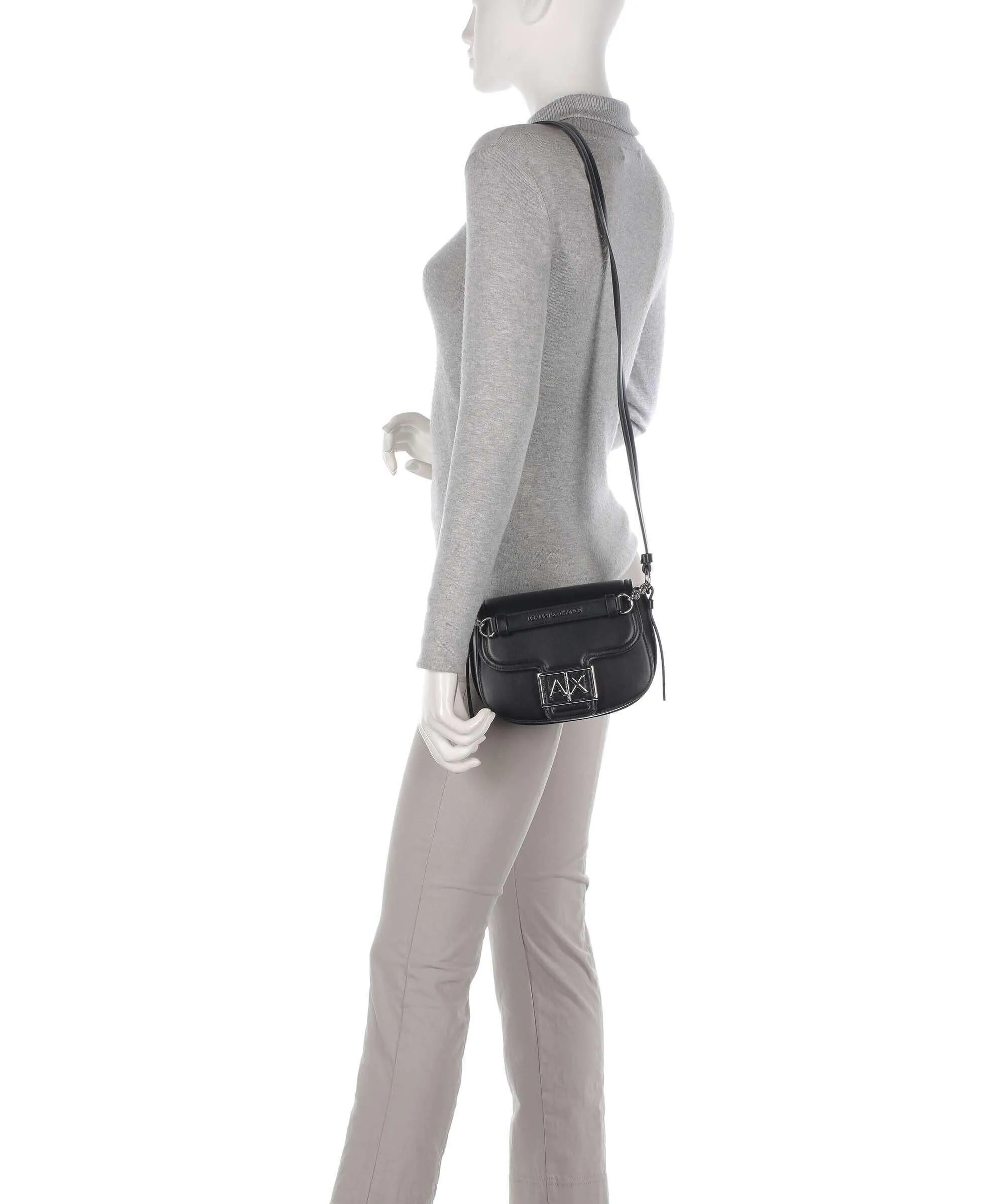  Armani Exchange Artemide Borsa a tracolla pelle sintetica nero  