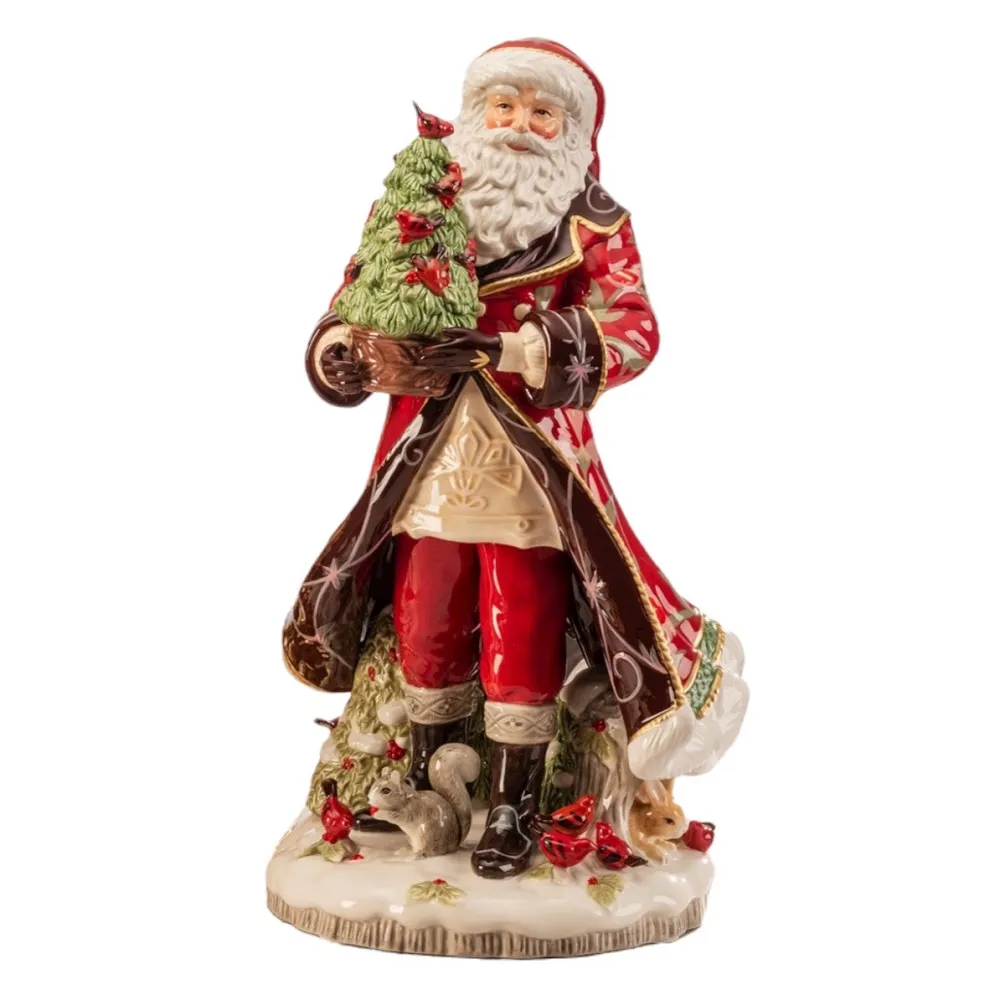 Babbo Natale Decorativo “Chalet Collection” Fitz And Floyd Lamart 50 cm.