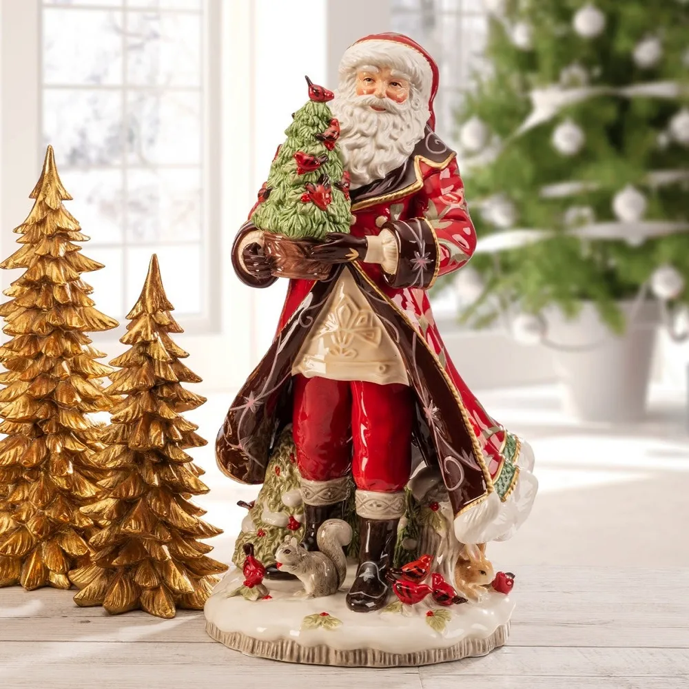 Babbo Natale Decorativo “Chalet Collection” Fitz And Floyd Lamart 50 cm.