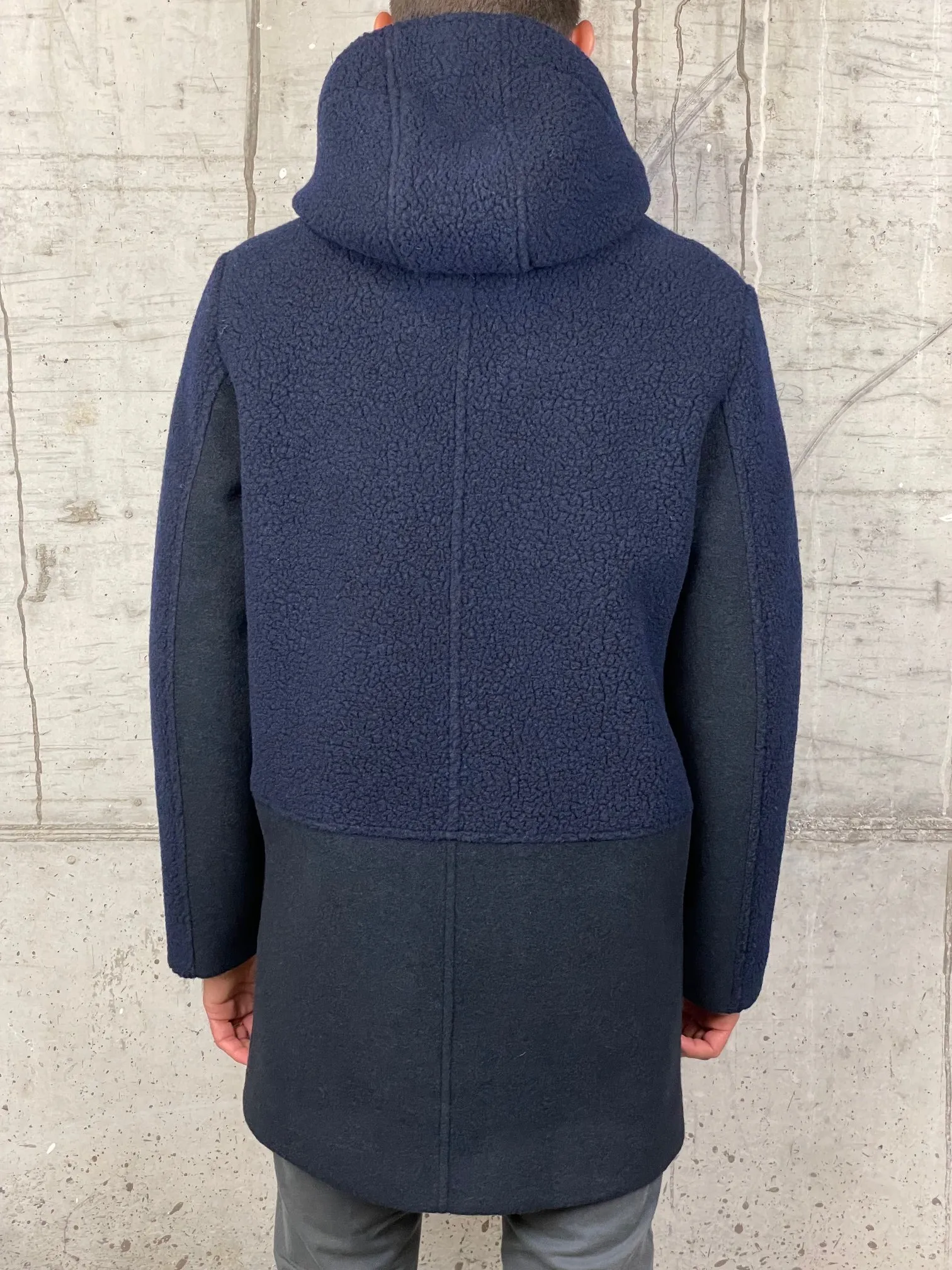 Bob Cappotto con Cappuccio e Alamari Free Blu