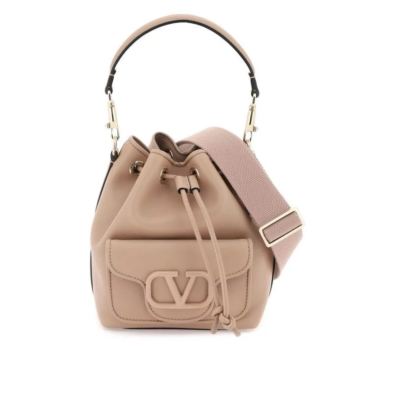 Borsa a secchiello Locò in pelle