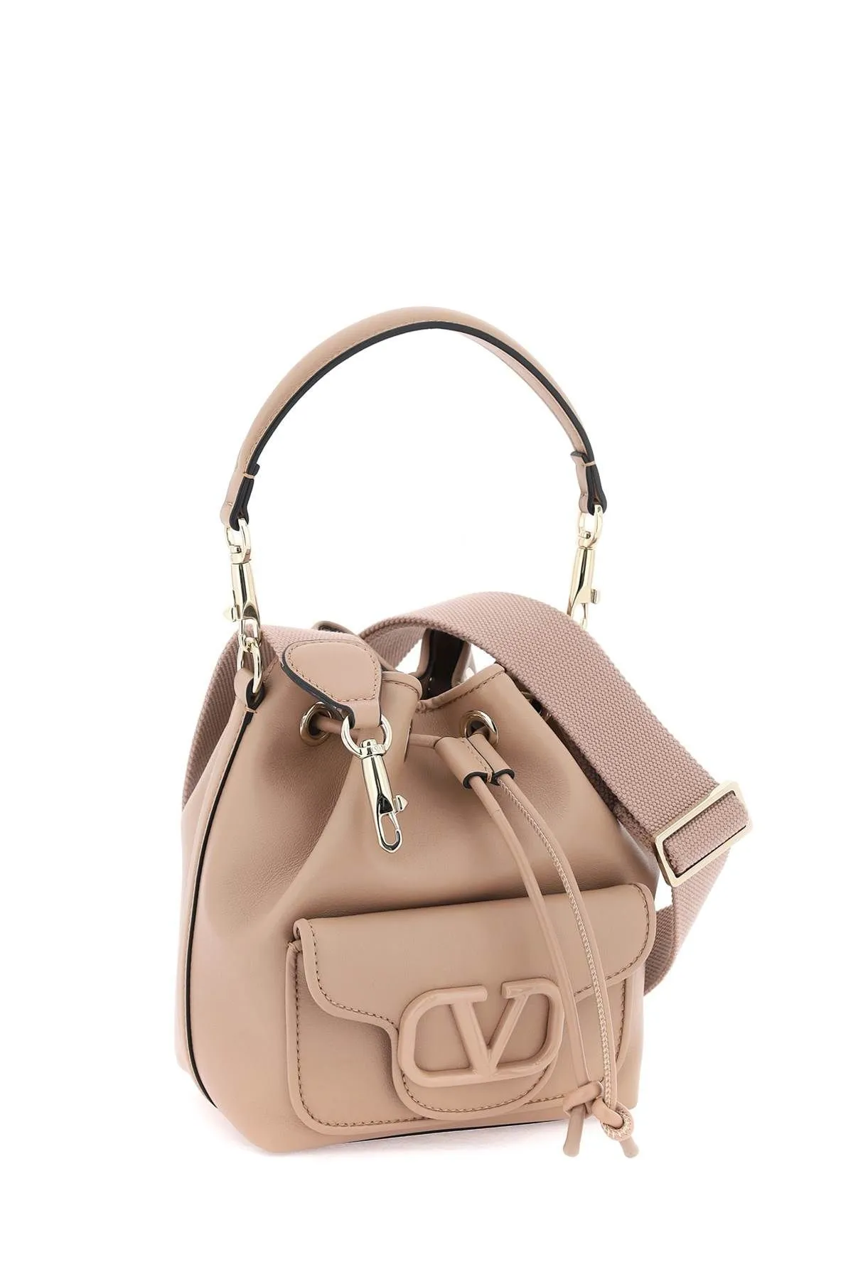 Borsa a secchiello Locò in pelle