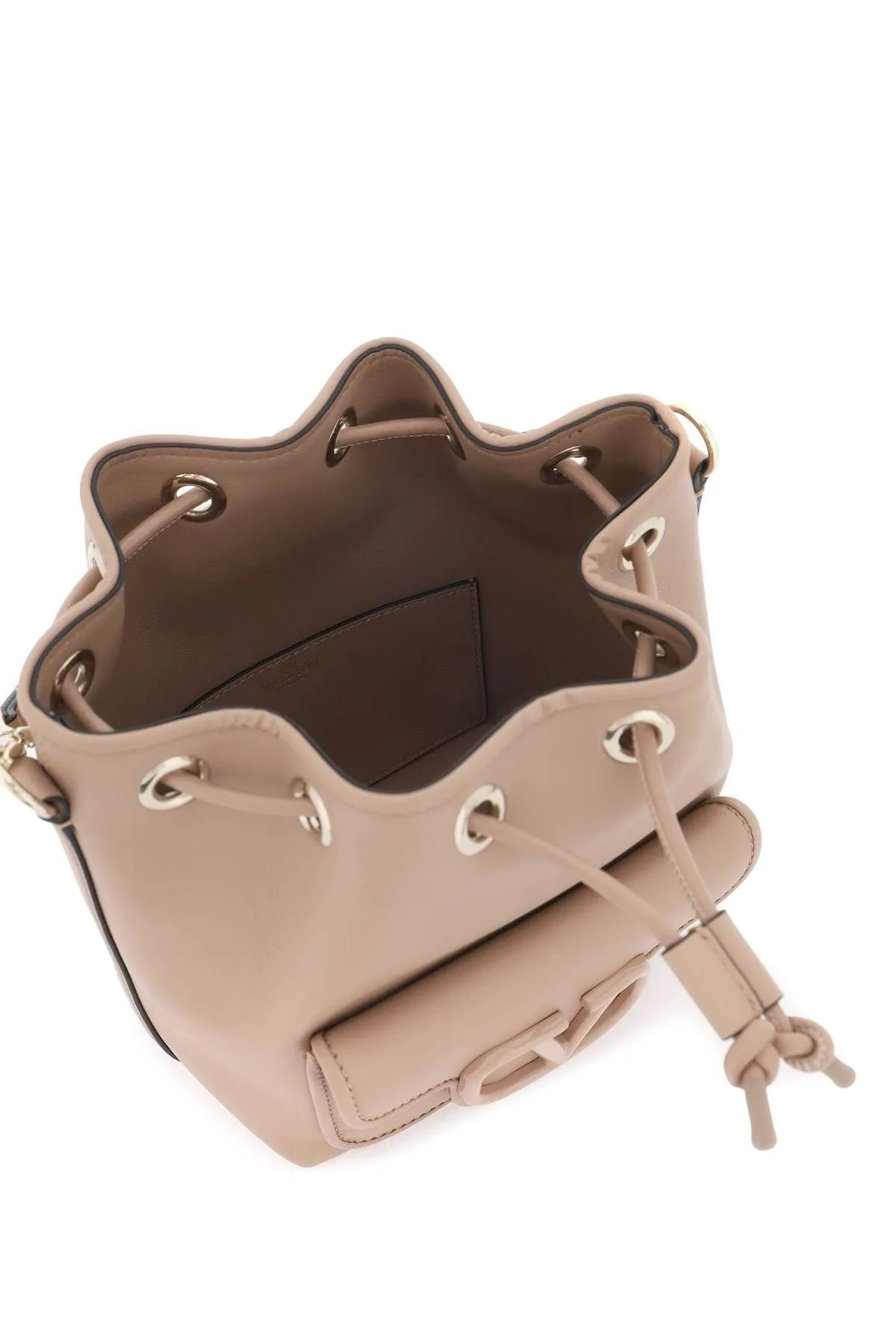 Borsa a secchiello Locò in pelle