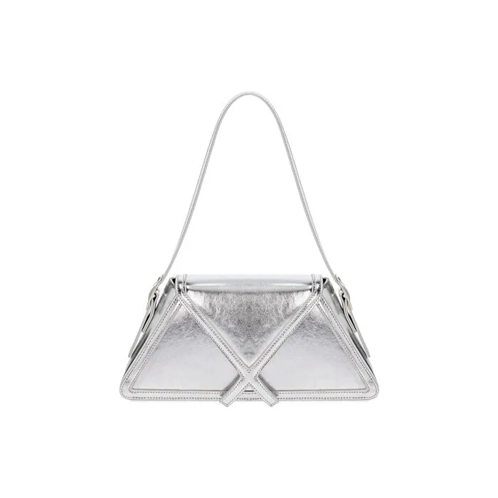 Borsa a spalla argento