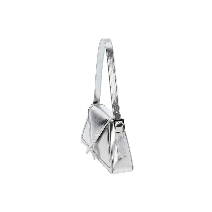 Borsa a spalla argento