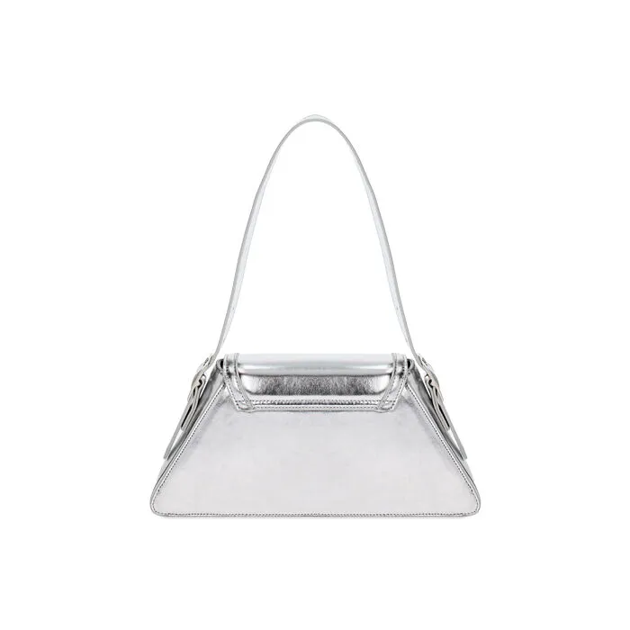 Borsa a spalla argento