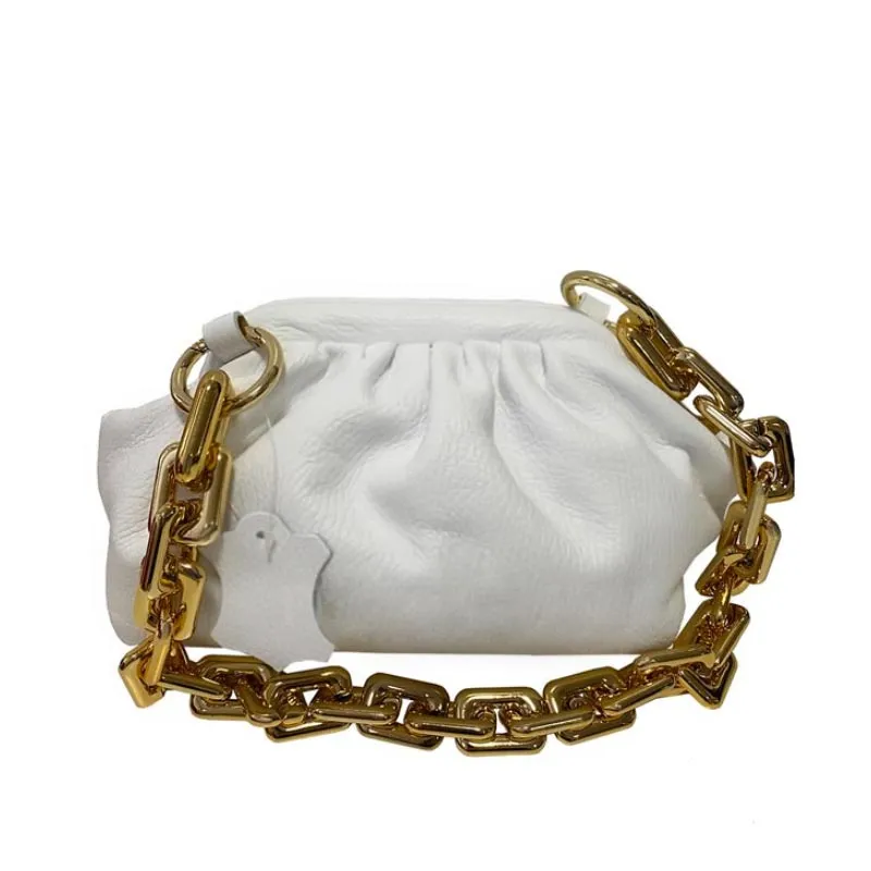 BORSA A SPALLA VERA PELLE BIANCA – cod. 18603 