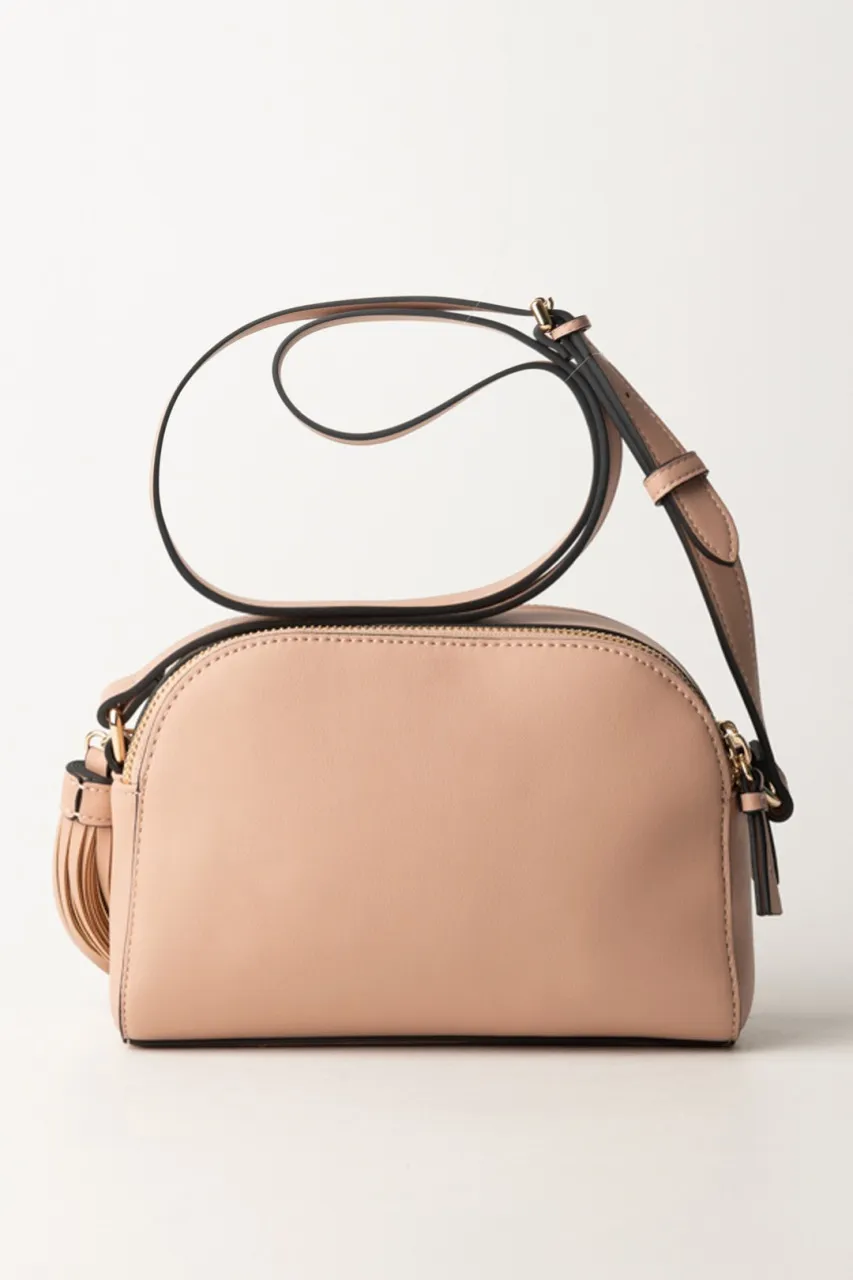 Borsa a tracolla piccola con Oval T e nappa TUSCANY