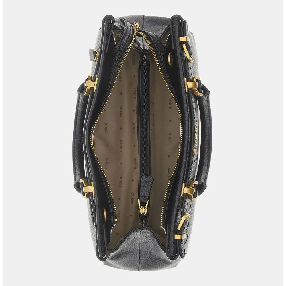 Borsa Donna a Mano GUESS Linea Sestri Logo Luxury colore Black