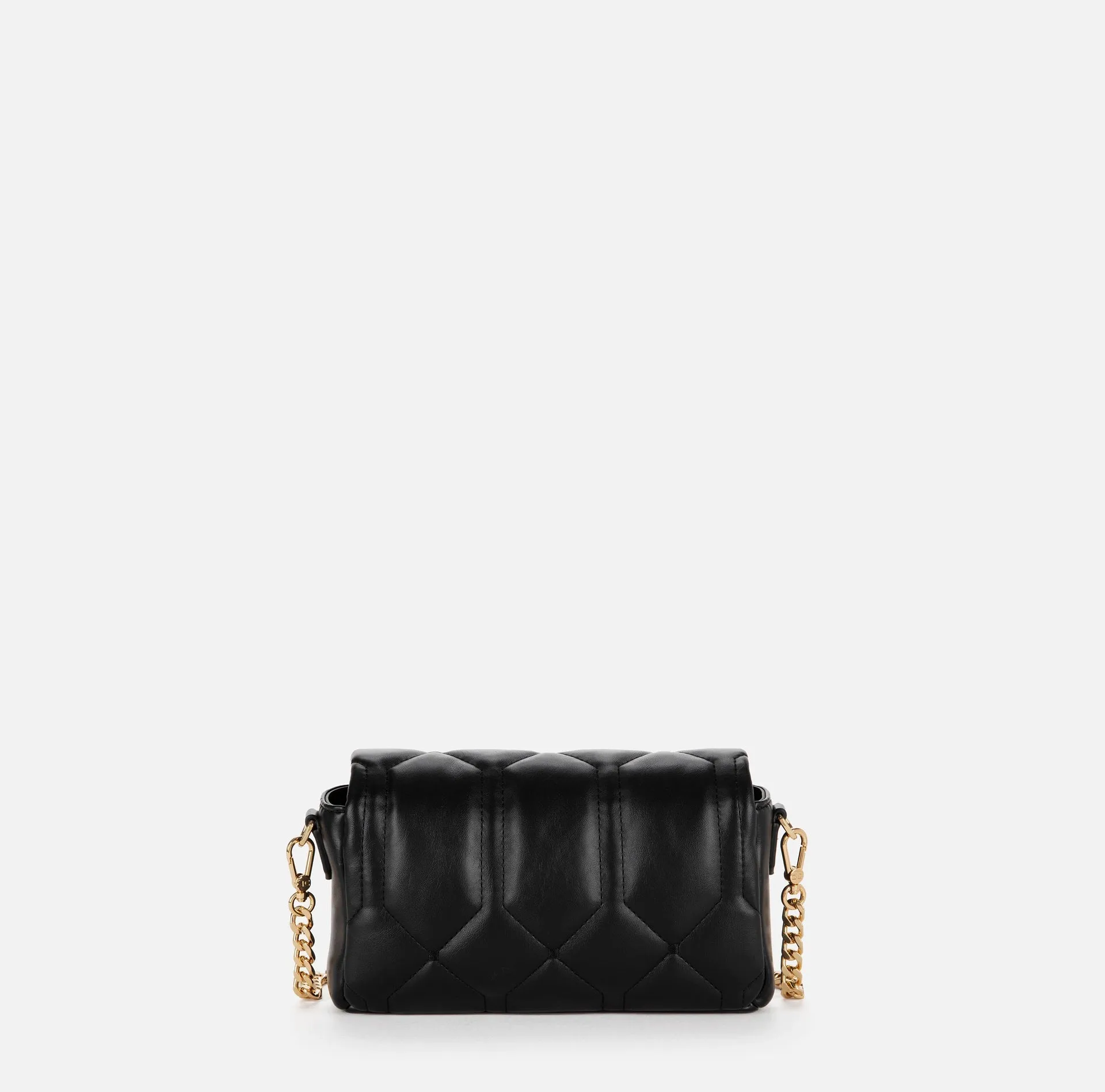 Borsa puffy piccola con placca logo Elisabetta Franchi BS34A37E2