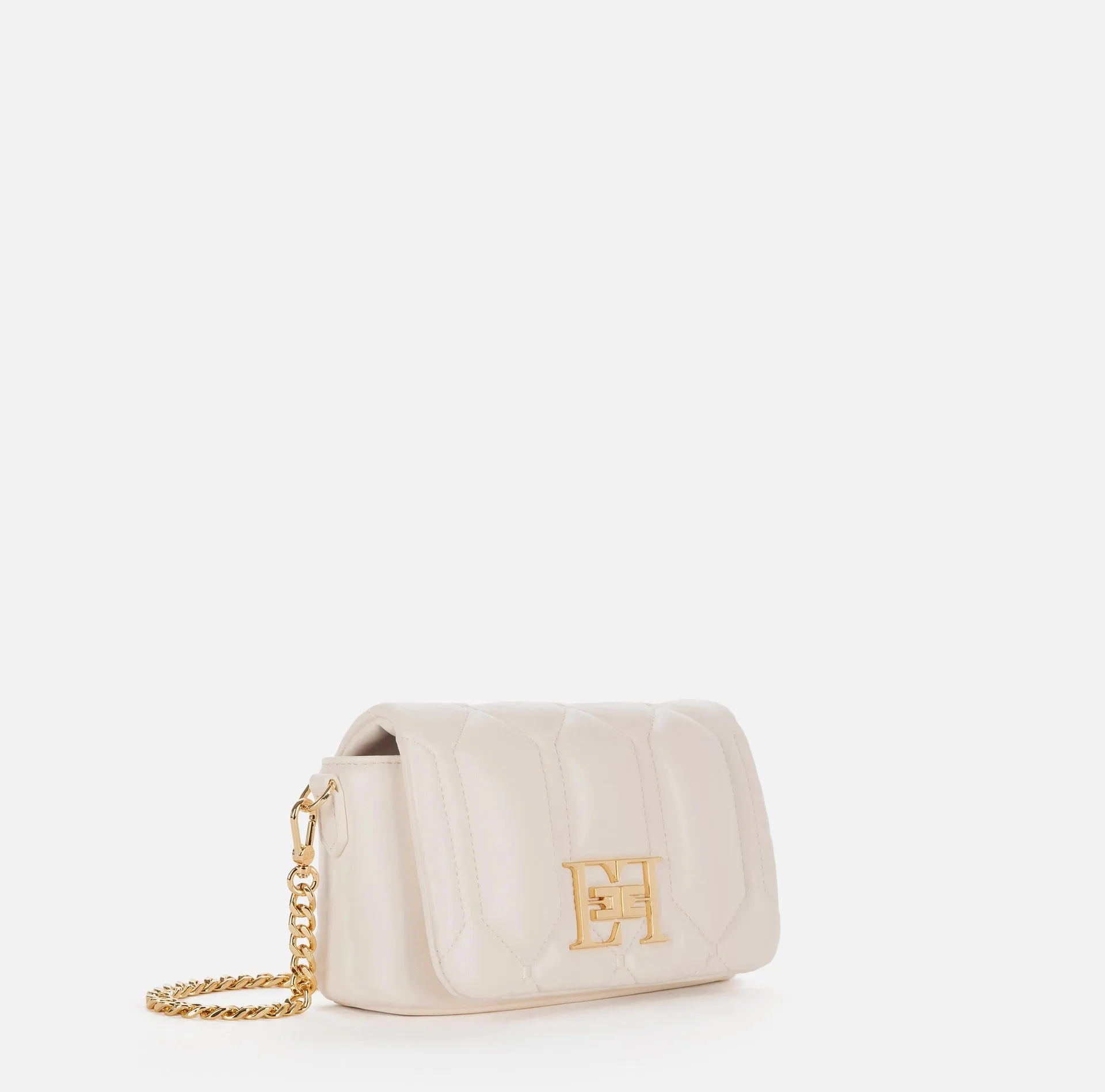 Borsa puffy piccola con placca logo Elisabetta Franchi BS34A37E2