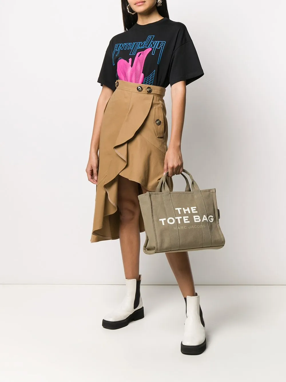 Borsa the medium tote in verde - donna