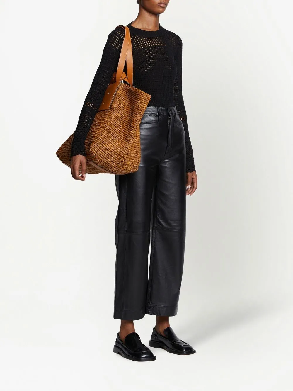 Borsa tote morris xl in marrone - donna