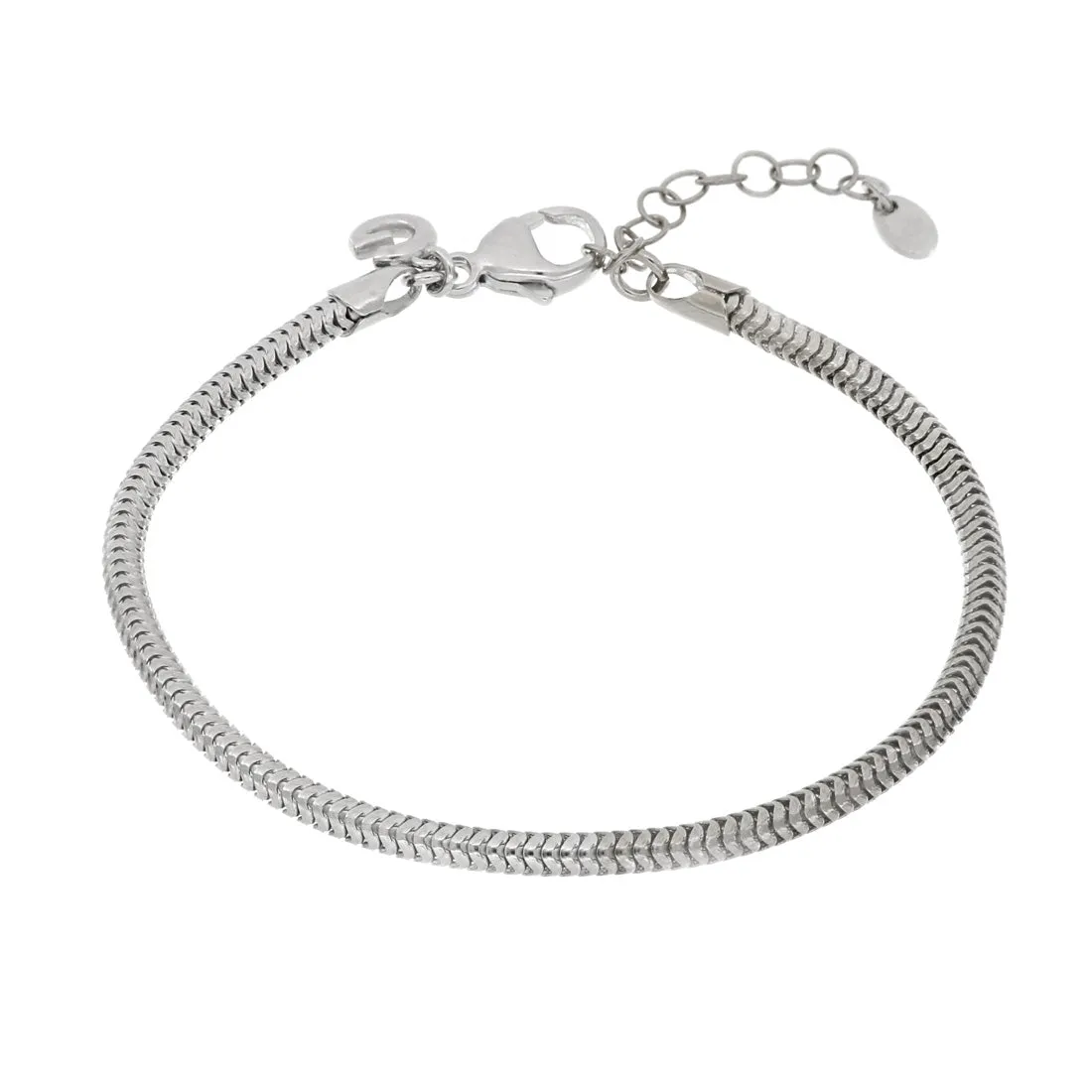 Bracciale snake uomo in argento
