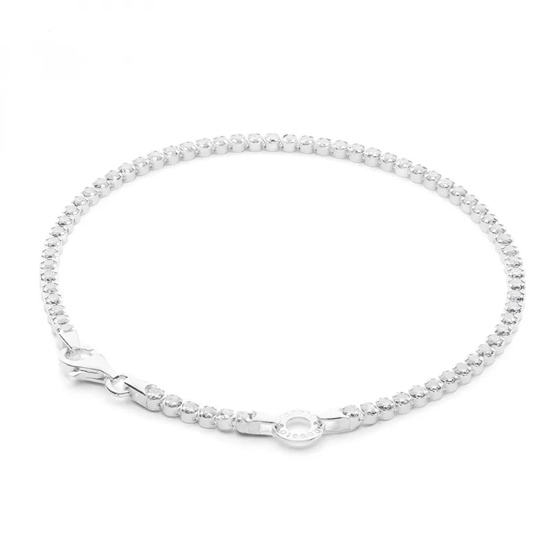 Bracciale Tennis in Argento – Rosato