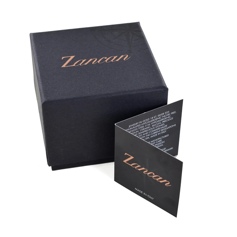 Bracciale Zancan da uomo in argento e corda nautica EXB 577R-NE