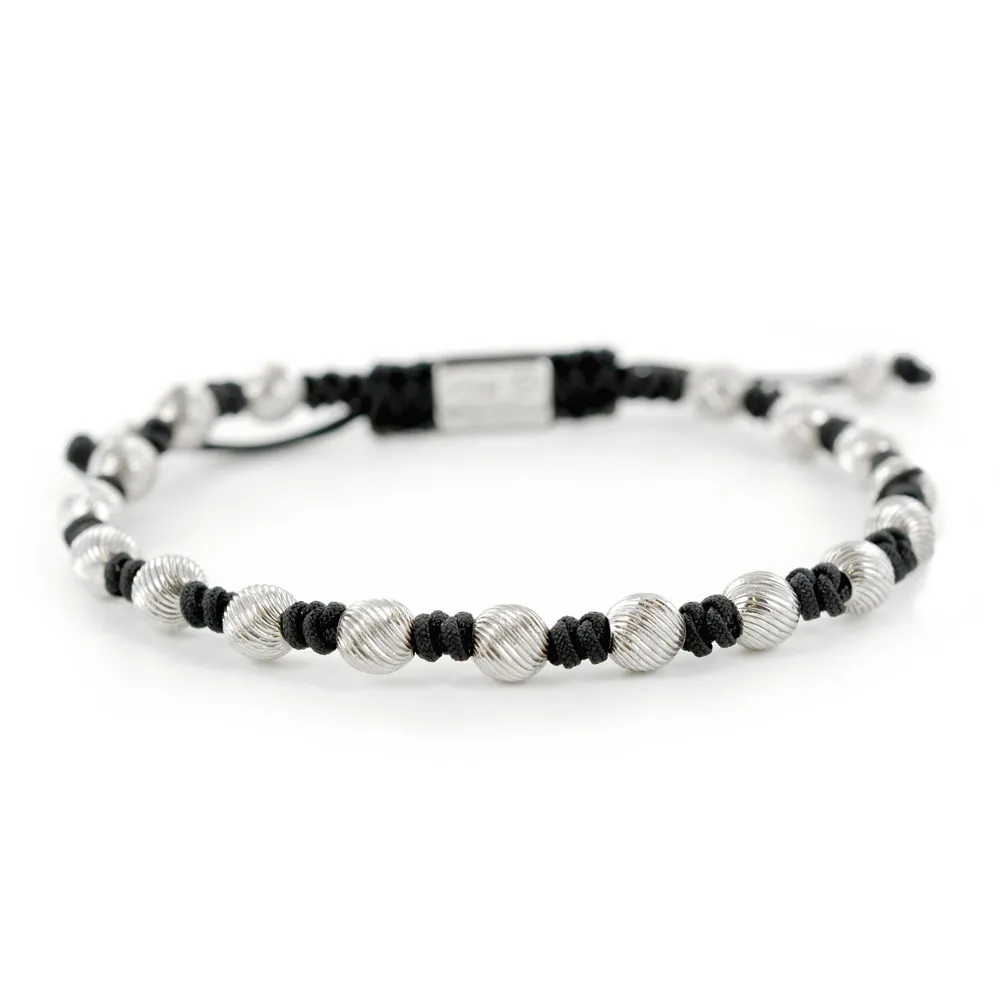Bracciale Zancan Uomo in argento e corda nautica Infinity EXB833-NE