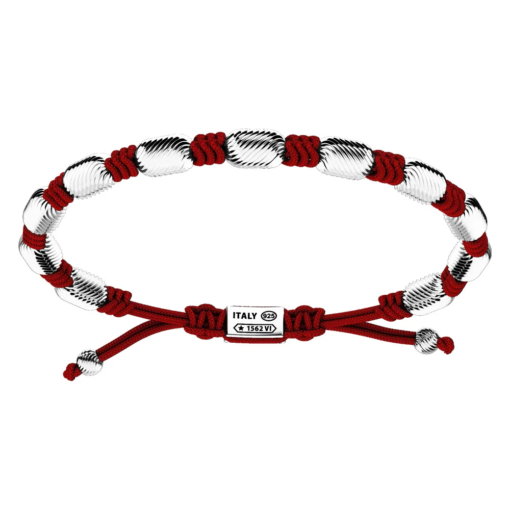 Bracciale Zancan Uomo in argento e corda nautica Infinity EXB836-RB