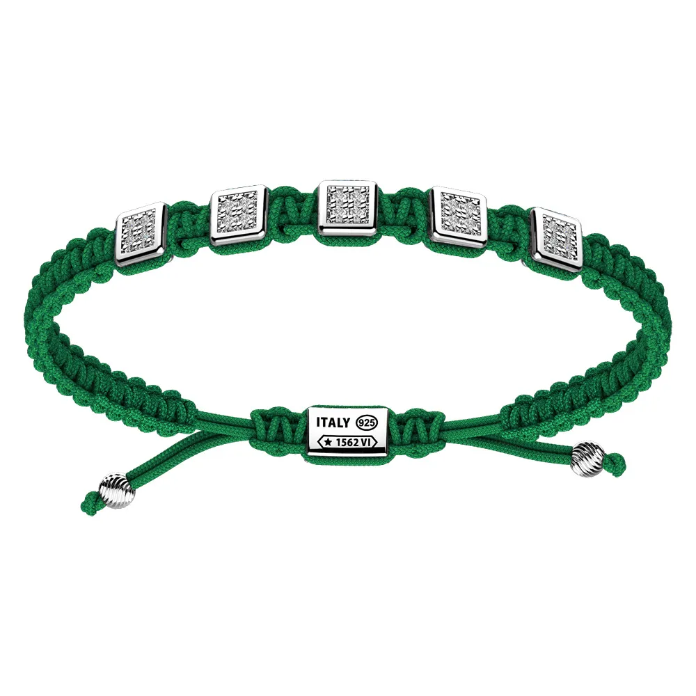 Bracciale Zancan Uomo in corda nautica e argento Infinity EXB853-VR