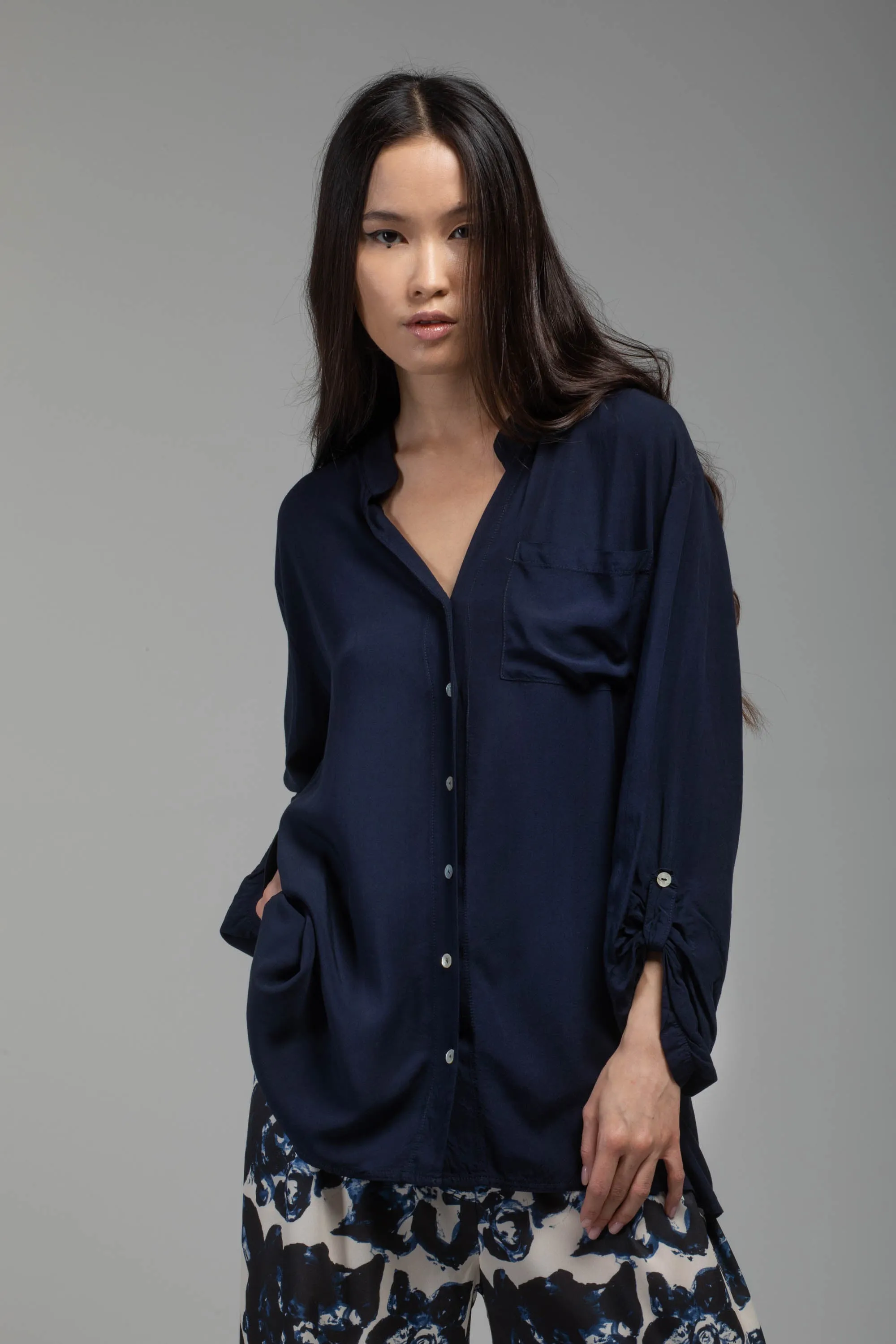 Camicia morbida in viscosa