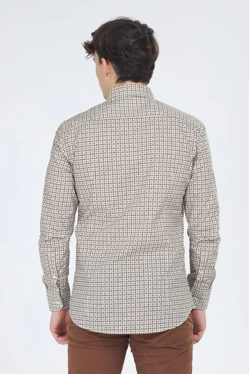 Camicia Uomo Beige