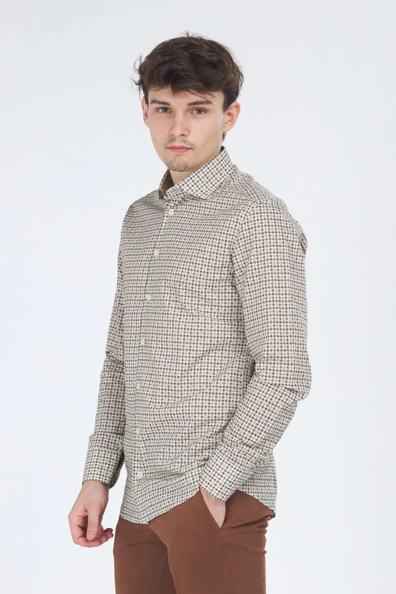 Camicia Uomo Beige