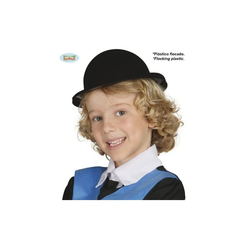 CAPPELLO BOMBETTA NERA INFANTILE ACCESSORI PER TRAVESTIMENTI DI CARNEVALE HALLOWEEN E PARTY VARI COD 13345 GUIRCA