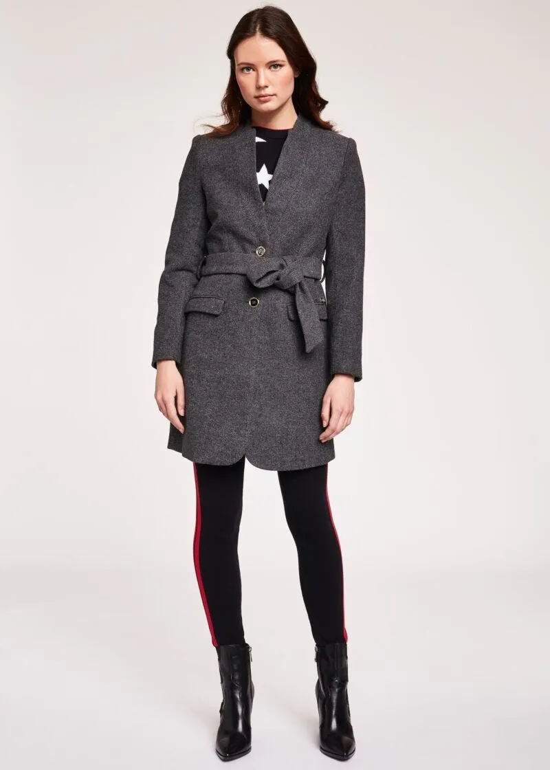 Cappotto con cintura