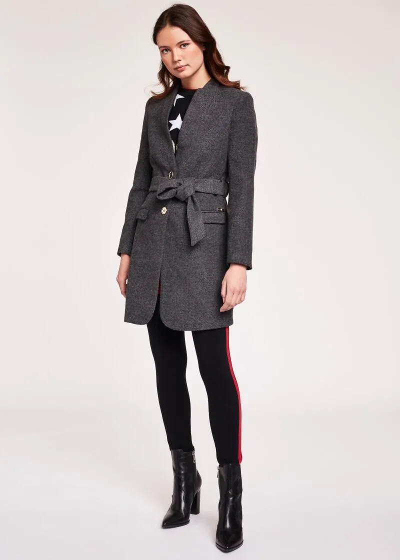 Cappotto con cintura