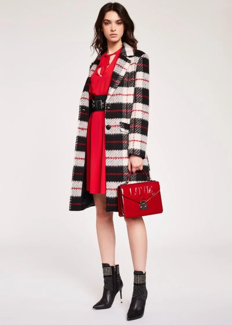 Cappotto con motivo check