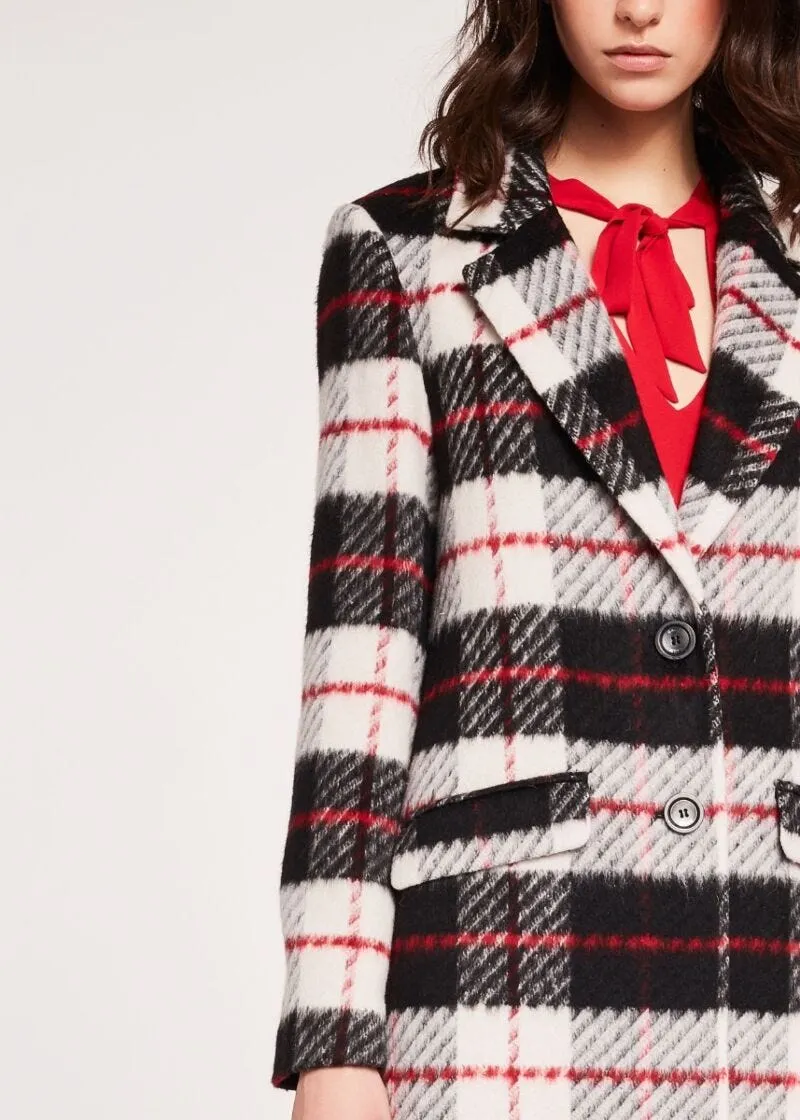 Cappotto con motivo check