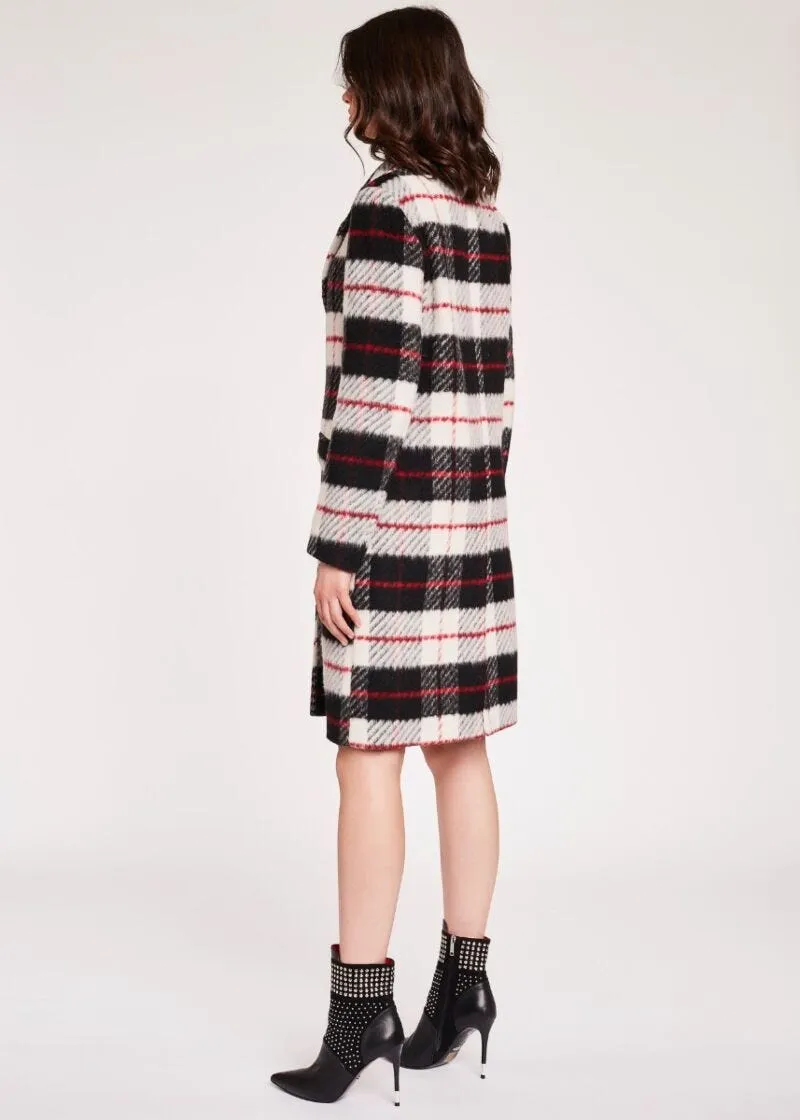 Cappotto con motivo check