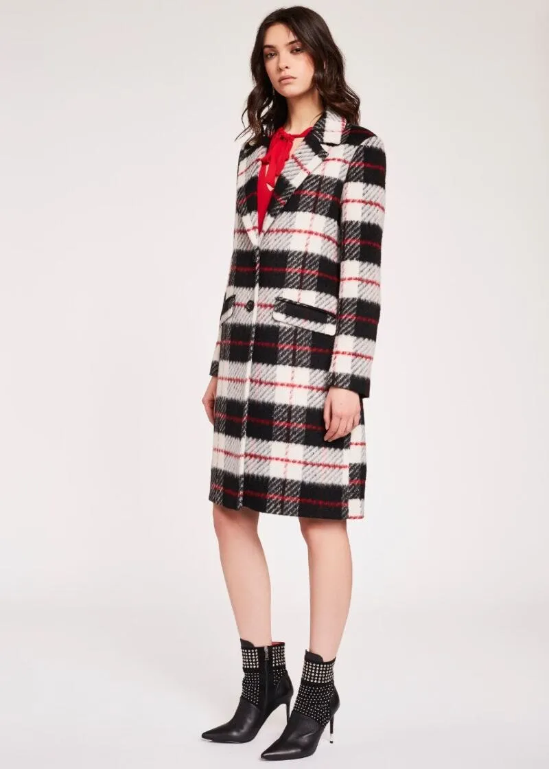 Cappotto con motivo check