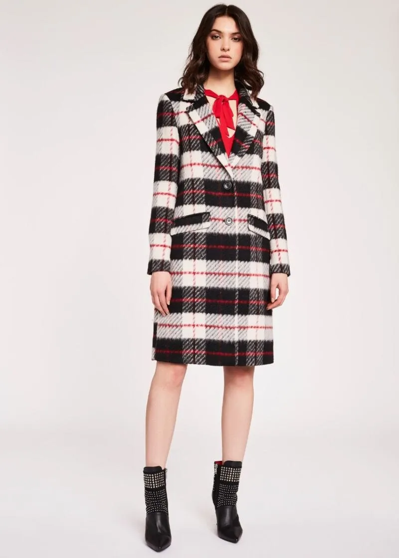 Cappotto con motivo check