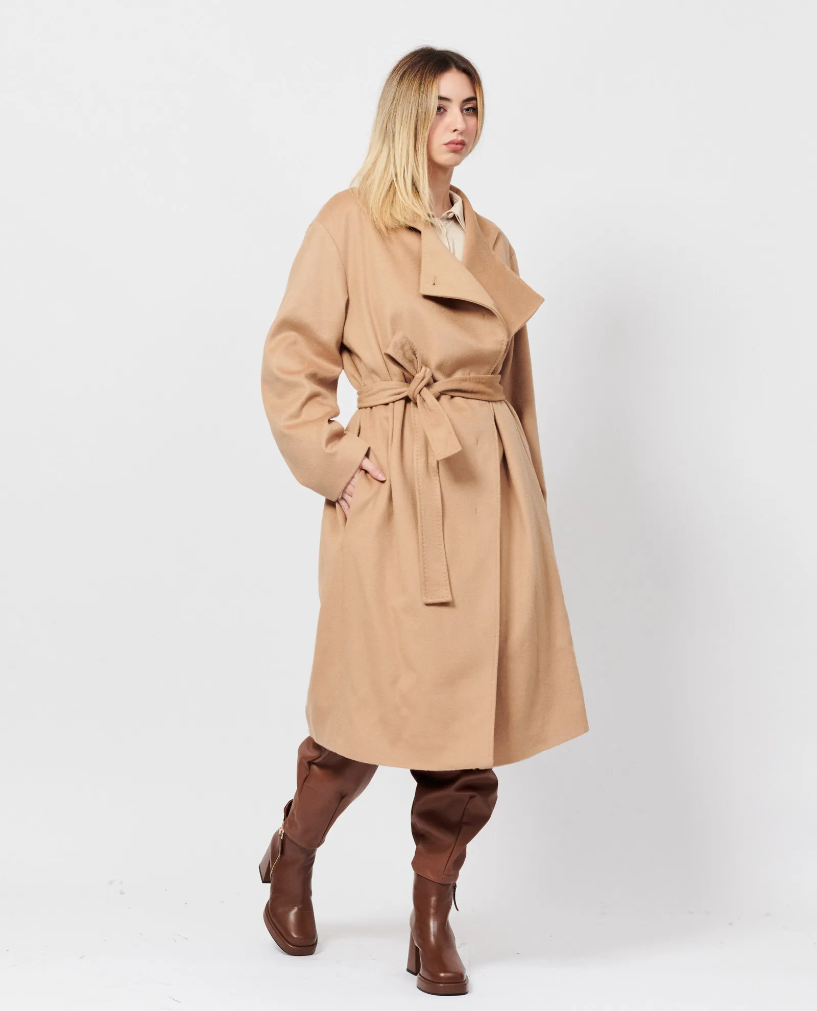 Cappotto formale in misto lana doppiopetto