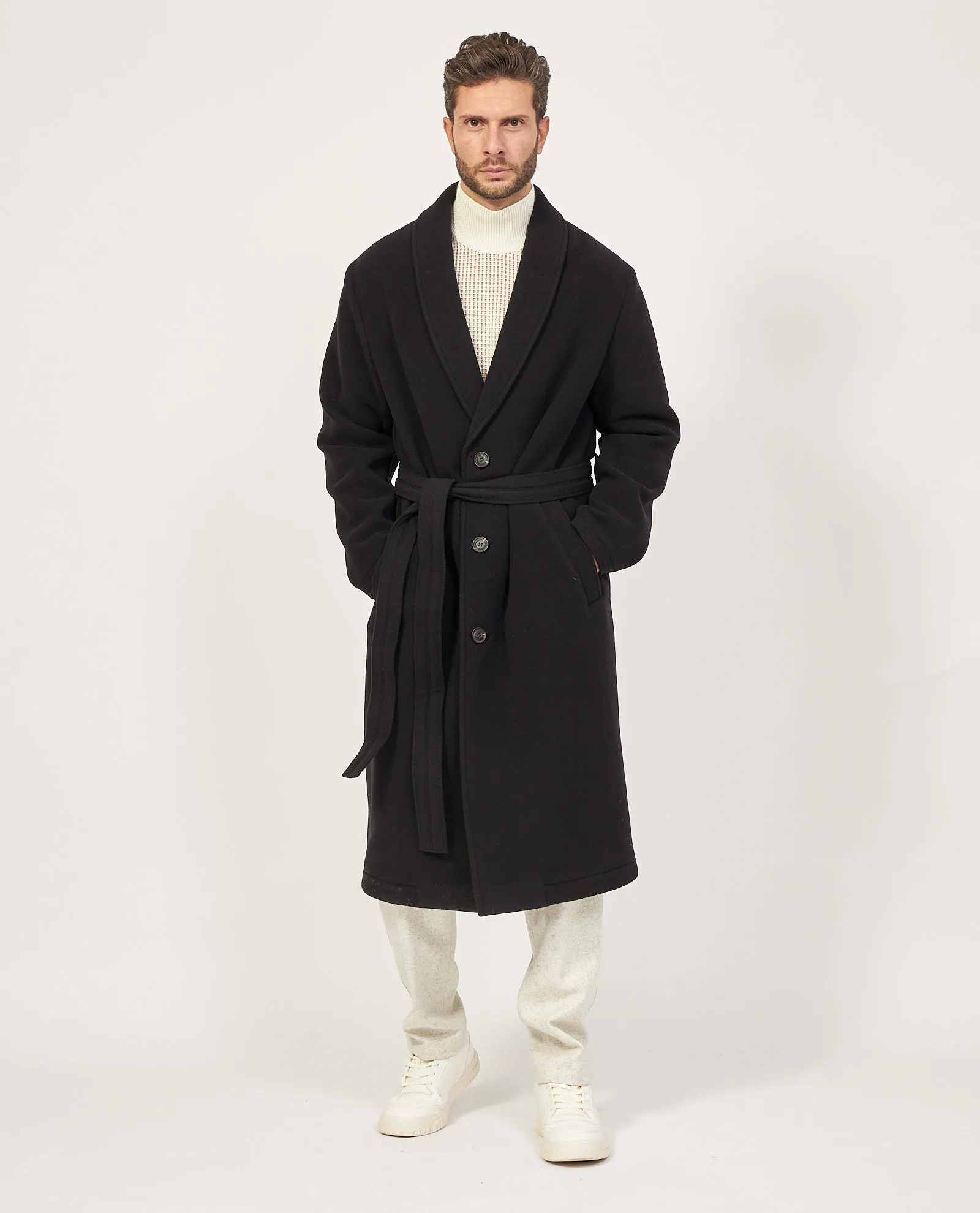 Cappotto Hugo Boss regular fit in misto lana