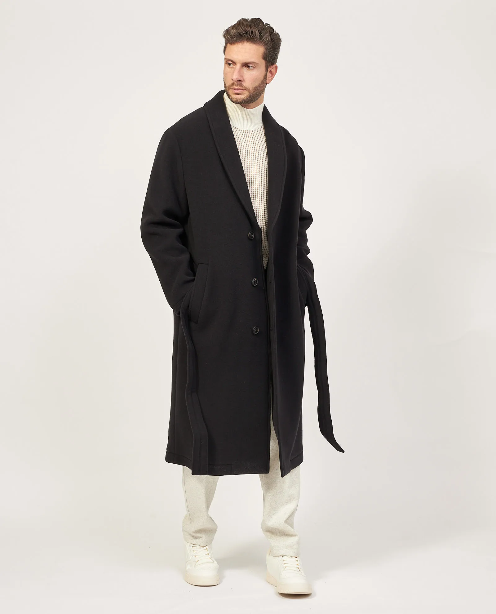 Cappotto Hugo Boss regular fit in misto lana