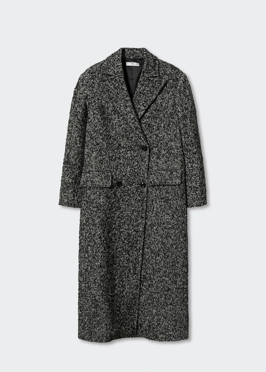 Cappotto incrociato melangiato