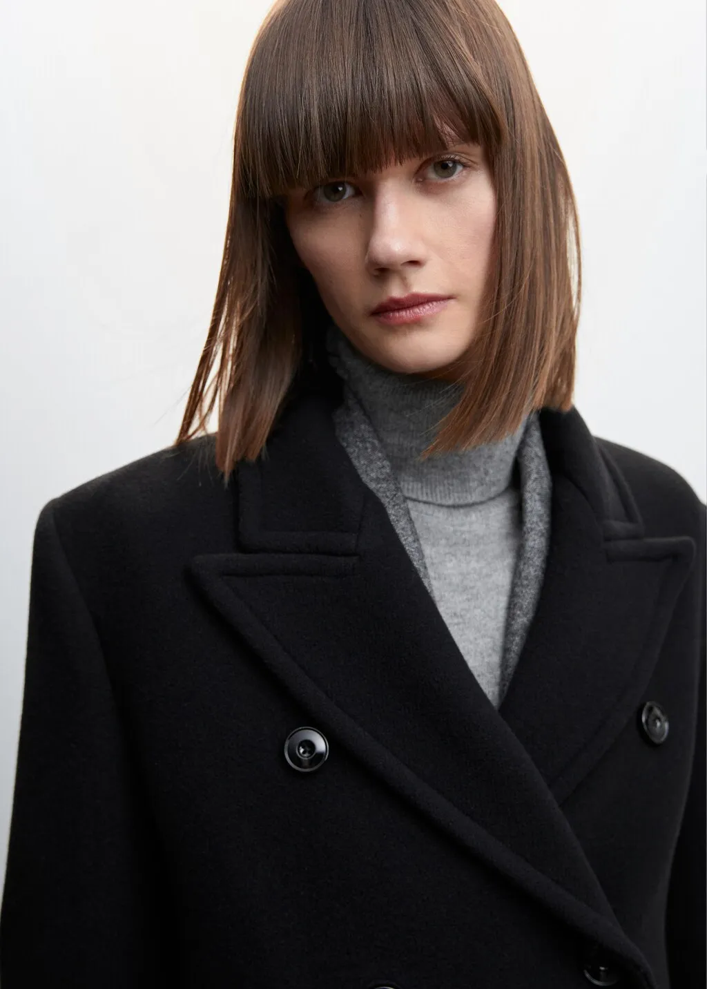 Cappotto lana doppia abbottonatura
