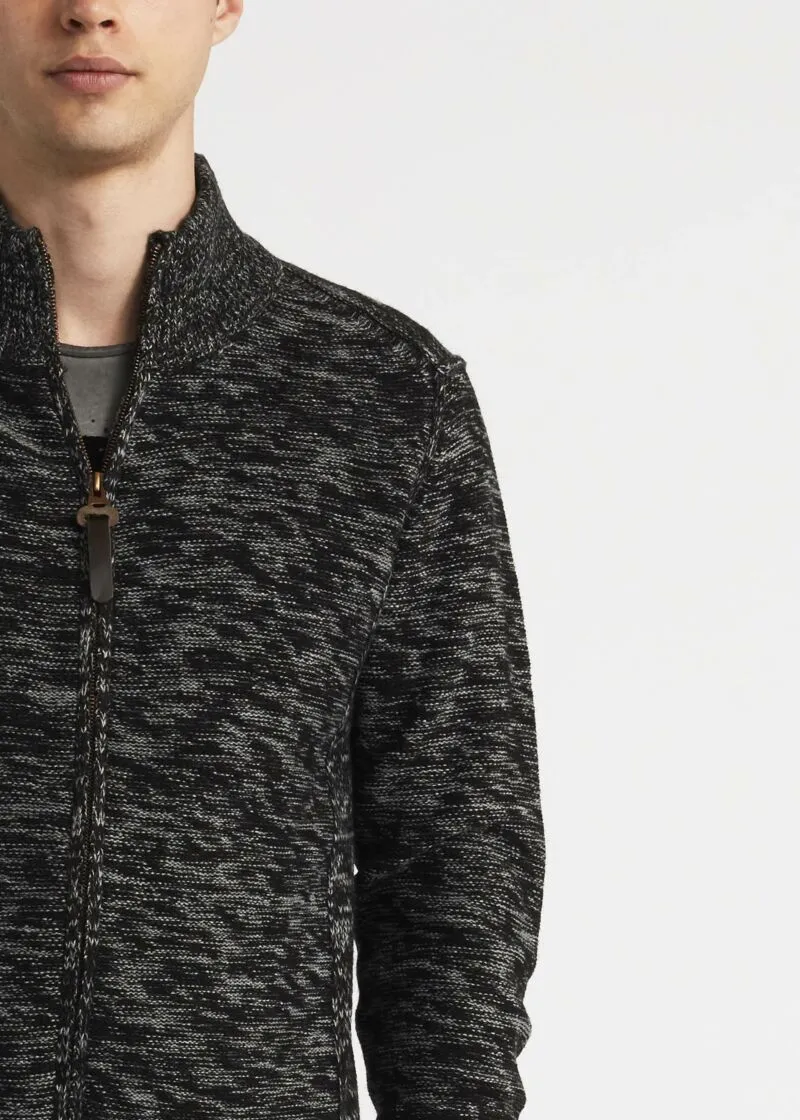 Cardigan con toppe motivo check