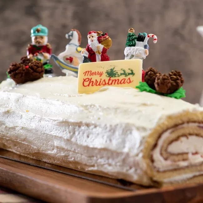 Cartello di cioccolato bianco Buon Natale - Dekora - 60 unità
